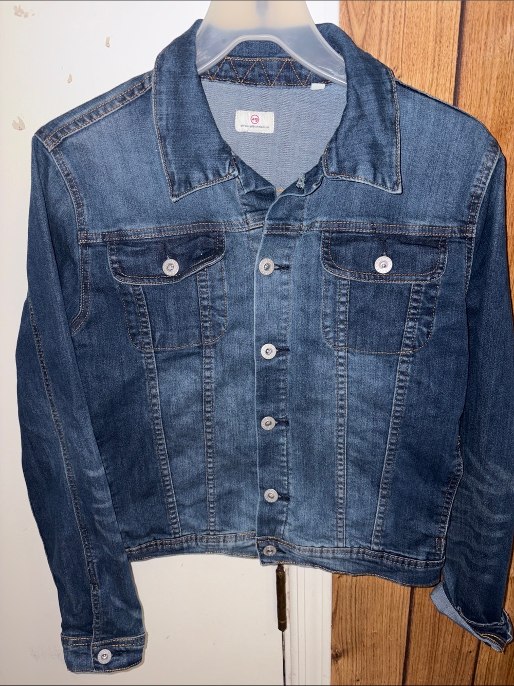 AG Adriano Goldschmmied Blue Denim Jean Jacket